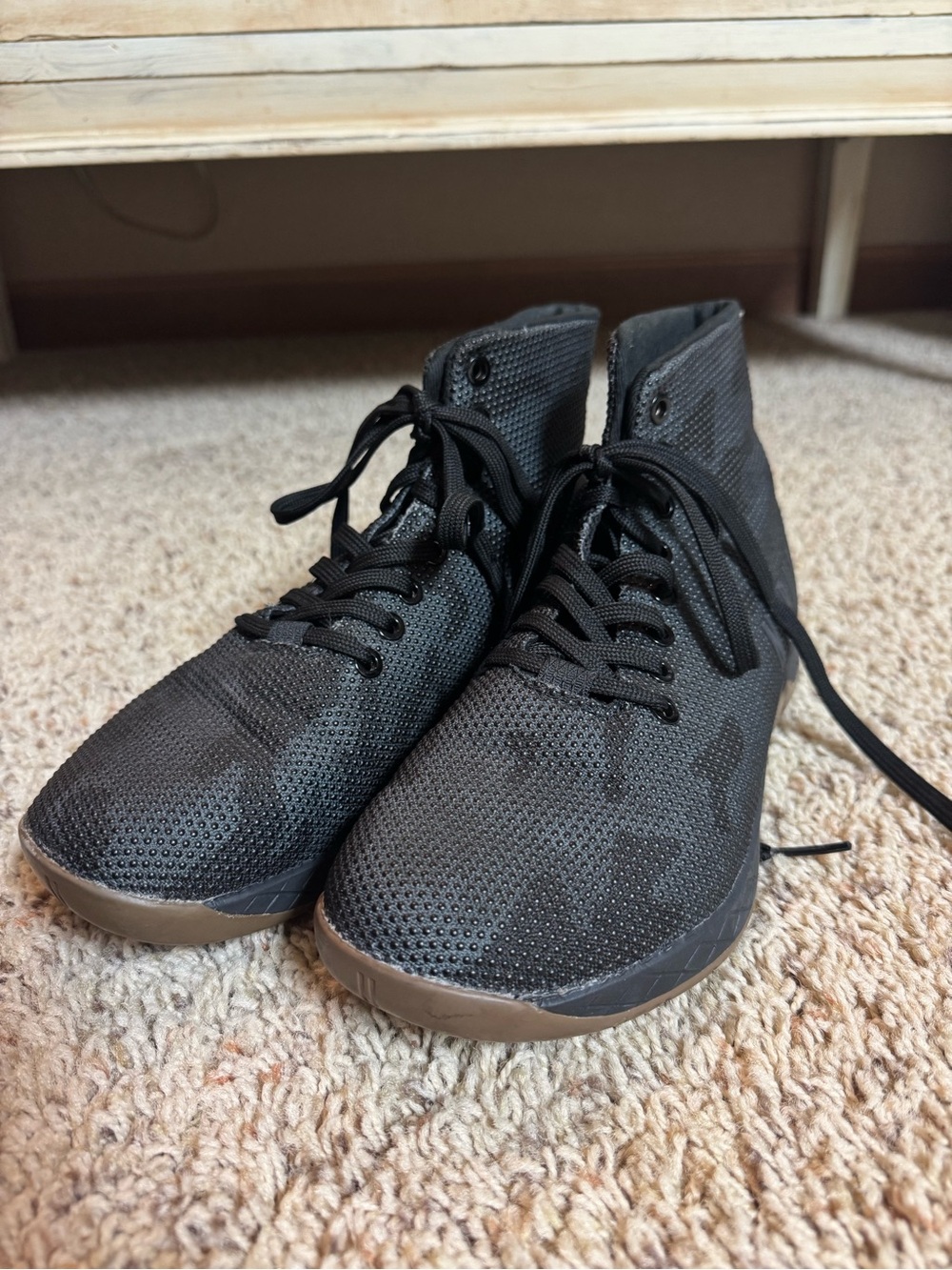 NOBULL Women’s Black High-Top Knit Athletic Sneakers